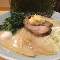 塩豚骨ラーメン れん草増し 脂少なめ