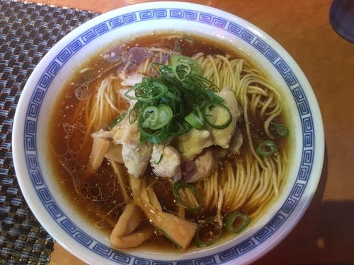 「天草大王の醤油そば、山葵醤油のぼんじり丼セット1000円（限定）」@柴崎亭の写真