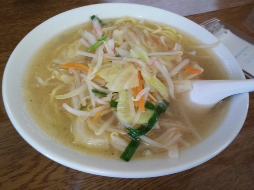 「タンメン　600円」@ぎょうざラーメンつたやの写真