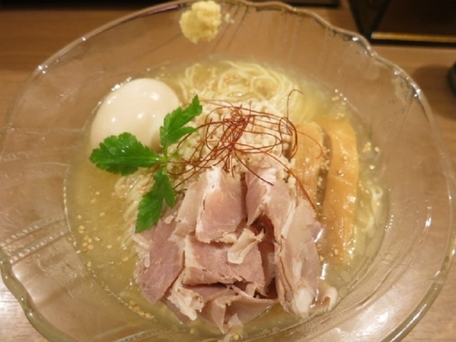 「芳醇冷やし鶏そば 880円 ＋ 鯛めし小（VIPカード利用）」@鯛塩そば 灯花 本店の写真