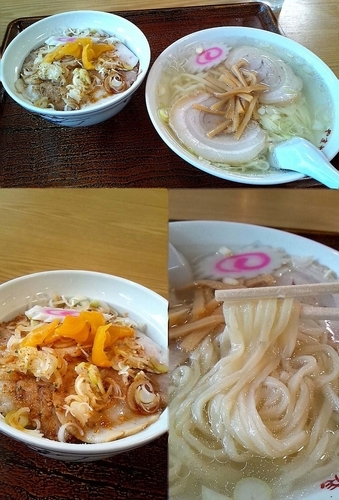 「『ランチＣセット(￥1050)』を塩ラーメン指定で…」@やまや食堂 分店の写真