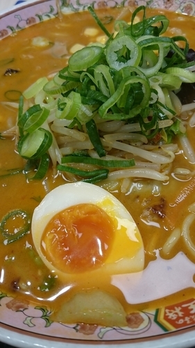「辛味噌ラーメン６７２円」@餃子の王将 上大岡京急店の写真