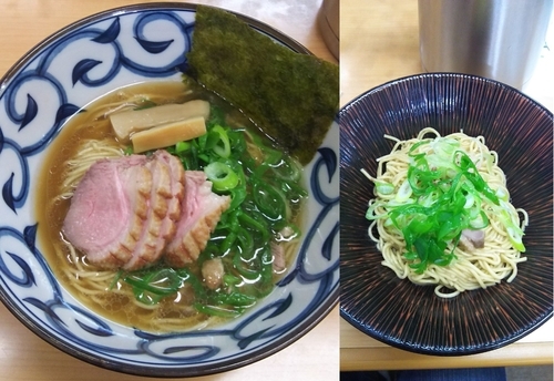 「【限定】鴨そば～九条葱添え～900円+葱まみれ替え玉250円」@㐂九家の写真