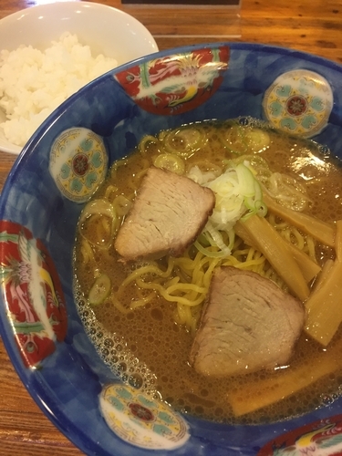 「ラーメン、一三五、サービスライス」@天鳳の写真