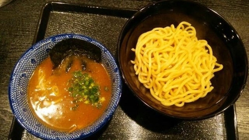 「濃厚魚介つけ麺(あつもり)＋カレヘンライス」@麺屋 中川會 錦糸町店の写真