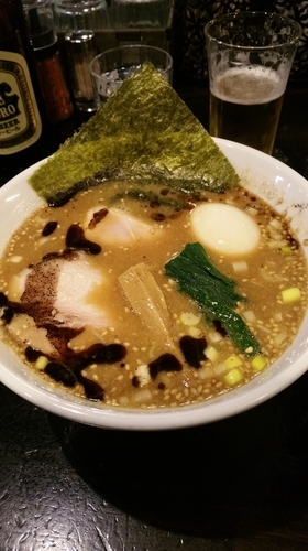 「胡麻らーめん+味玉」@麺喰屋 澤 水天宮本店の写真