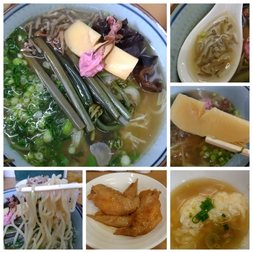 「[卯月の限定]旬の蕨蕎麦・・・塩　利尻 顎 青の三巴にて」@MENYA 食い味の道有楽の写真