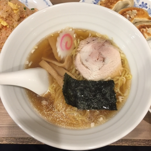 「東京醤油ラーメン（Cセット）」@開楽の写真
