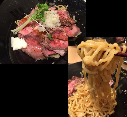 「ローストビーフ油そば」@ローストビーフ油そば ビーストの写真