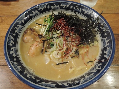 「牡蠣の拉麺」@麺や佐市の写真