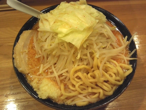 「味噌ラーメン（並）￥900（ヤサイちょいまし・ニンニク）」@麺 たなかの写真