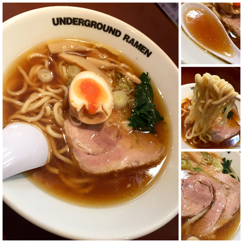 「中華そば ( 太麺Ver. )¥750」@UNDER GROUND RAMENの写真