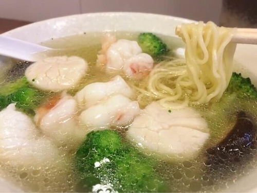 「不老長寿の海鮮麺セット(1,200円)」@隆蓮の写真