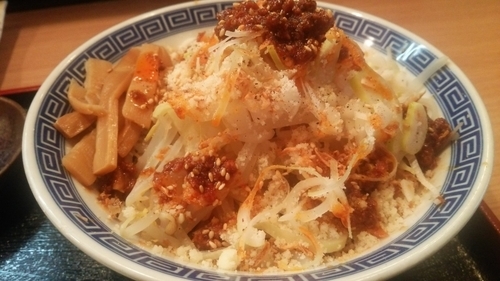 「まぜそば」@炎神 角ふじの写真