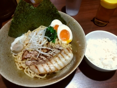 「特製カレー油そば980円」@しゅういち 恵比寿店の写真