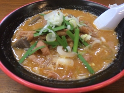 「もつらーめん ¥850」@かっちゃんらーめん 麺屋○勝の写真