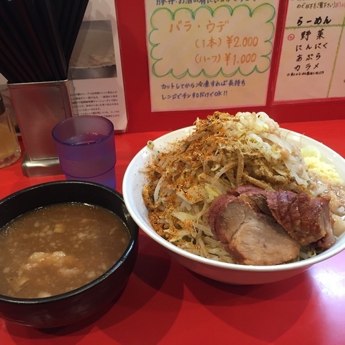 「つけ麺＋豚2枚 1000円」@麺屋 桐龍の写真