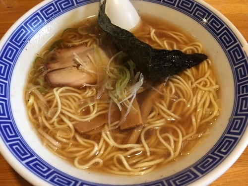 「中華そば　魚介系　¥650」@中華そば おかめの写真