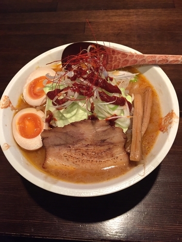 「辛味噌味玉」@札幌味噌ラーメン 三好の写真