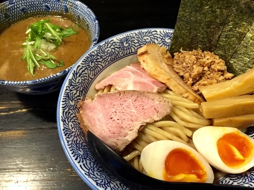 「【限定】特製濃厚海老塩つけめん 中盛 ￥1050」@狼煙 〜NOROSHI〜の写真