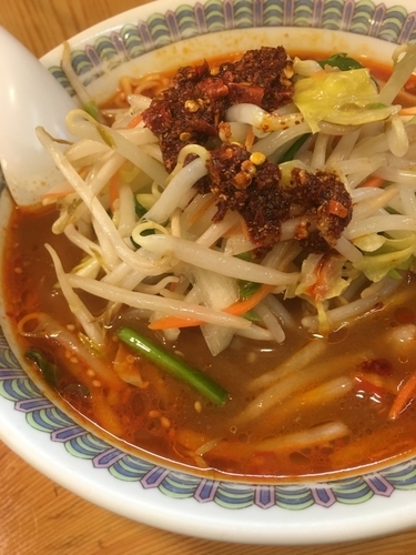 「辛味噌ラーメン」@餃子会館 磐梯山 両国店の写真
