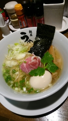 「上州力中華そば(鯛煮干)＋味玉  ８００円＋１００円」@麺屋 うめはら 伊勢崎店の写真