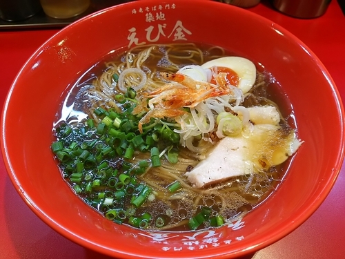 「海老そば」@海老そば専門店 築地 えび金の写真