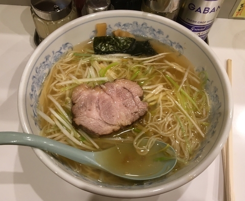 「ネギラーメン塩 750円」@唐桃軒の写真