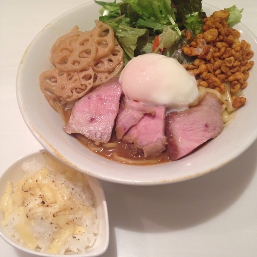 「【限定】牛油そば カレーVer. 850円  〆のチーズ追い」@麺や 彩～iro～の写真