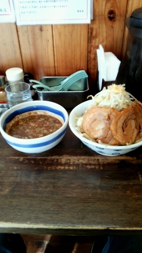 「つけ雷 中＋半豚」@雷 北松戸本店の写真