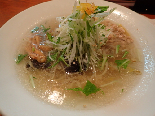 「鶏ごぼうラーメン・しお味」@麺家 花蔵の写真