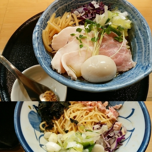 「特製東京軍鶏そば＋替え竹」@つけ麺 たけもとの写真