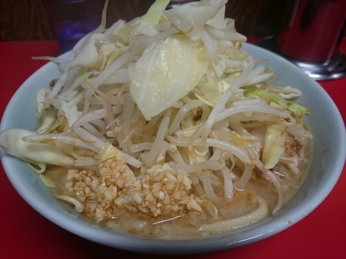 「ラーメン 小 700円(ニンニク・アブラ)」@ラーメン二郎 新潟店の写真