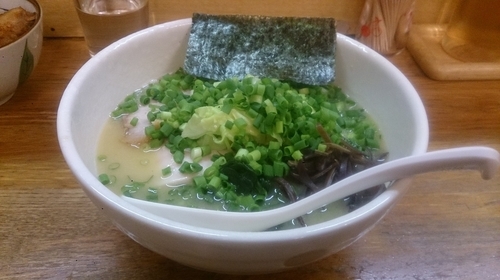 「濃厚鶏白湯らーめん(塩)＋九条ねぎ」@麺や 福一の写真
