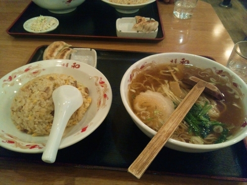 「Bセット（醤油ラーメン+半チャーハン）」@中華料理 和の写真