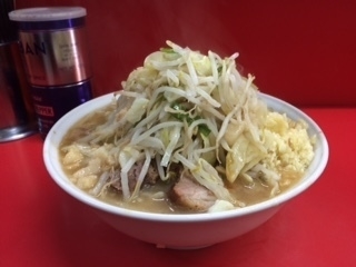 「ラーメン　大　ニンニクアブラ」@ラーメン二郎 松戸駅前店の写真