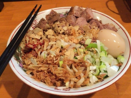 「すっぱそば 味玉」@ファットンの写真