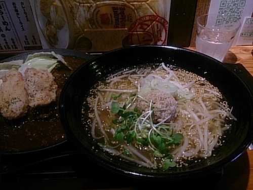 「鶏ラーメン(小) (DXからあげカレーのセット内)」@松本からあげセンターの写真