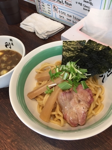 「つけめん」@自家製麺 麺屋 利八の写真