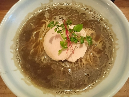 「【数量限定】濃煮干そば」@煮干そば 藍の写真