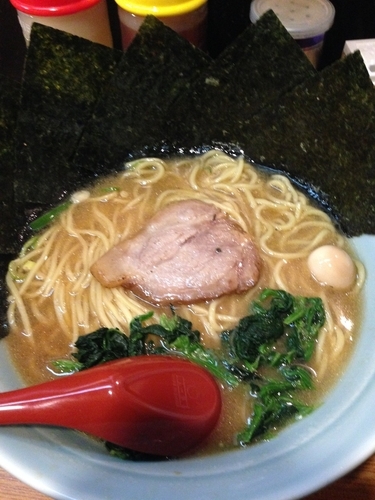 「ラーメン 玉子 海苔」@横濱家系ラーメン 大倉家 亀戸本店の写真