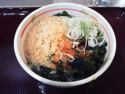 「たぬきそば＋わかめ」@狭山そば 所沢店の写真