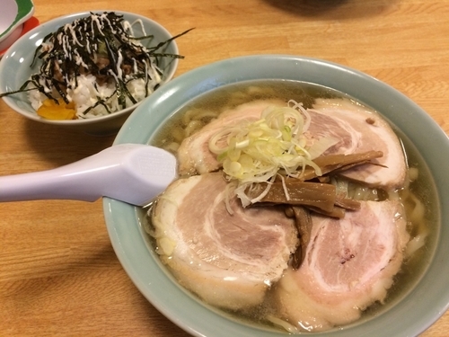 「チャーシューメン大盛＋チャーシュー丼（小）」@榮ラーメンの写真