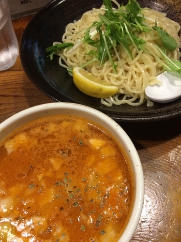 「【限定】トマトつけ麺」@鶏の穴の写真