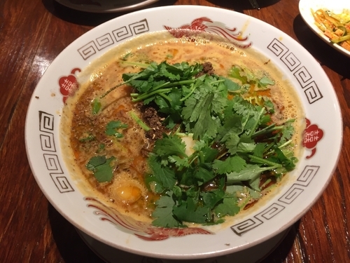 「香菜担々麺 950円」@浅草 虎軒の写真