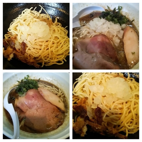 「煮干濃麺ＨＶ＋和え麺」@濃麺 海月の写真