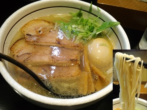 「味玉塩らぁめん780円＋ちゃーしゅー250円」@麺屋 焔の写真