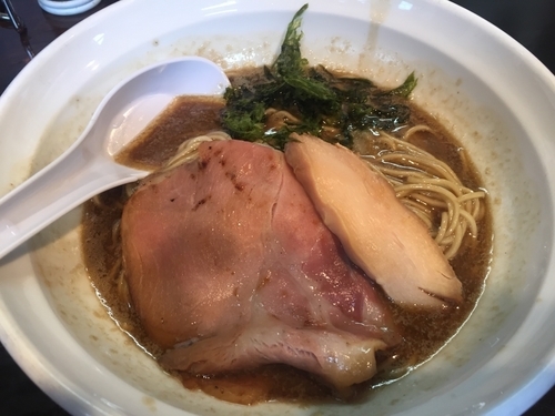 「（45食限定）煮干濃麺HV¥800＋和え玉¥150」@濃麺 海月の写真