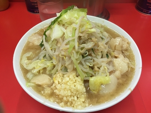 「ラーメン(ニンニク、アブラ) 700円」@ラーメン二郎 松戸駅前店の写真