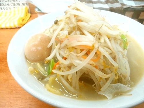 「鶏塩タンメン＋半熟味玉子」@富白 御徒町本店の写真